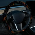 thumbnail image 2 of Halloween Cemetery Car Wheel Cover: 14.5 Inch Printing PVC Leather Auto Accessories Steering Wheel Covers, 2 of 6
