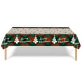 thumbnail image 2 of LSLJS Christmas Tablecloth 54×108" Disposable Plastic Tablecloths Christmas Decorations, Xmas Table Cloths for Party Supplies, Plastic Table Covers for Home Dinner Indoor or Outside, Table Cloth, 2 of 5
