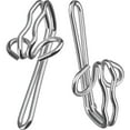 thumbnail image 5 of Crochets de Rideau en Métal, (100 Pcs, Argent), 5 of 5