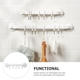 thumbnail image 2 of Strong Suction Cup Flat Corner Can Be Installed Kitchen Bathroom Storage Multi-hook Hanging Rack Short Style (5 Hooks) Front Door Plastic Hangers Coffee Mugs Adhesive Towel Wall Punch Free, 2 of 6