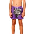 thumbnail image 6 of Babcutegg Boys and Girls Solid Color Summer Shorts – Breathable Cotton Blend with Fun Prints, Functional Pockets, and Comfortable Fit for Beach, Play, or Casual Wear Purple Size 9 Years, 6 of 9