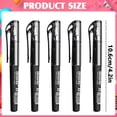 thumbnail image 3 of YardChic 5Pcs Premium Gel Ink Ball Point Pens, 0.5mm Fine Point Color Pens, Classic Black Gel Pen, Smooth Writing Gel Pen for Journaling, Teachers Office Classroom Stationery Supplies, 3 of 8