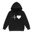 thumbnail image 6 of Hoodies for Teen Girls Boys Oversized Comfy Heart Print Sweatshirts Kids School Cute Trendy Outfits Fall Winter Warm Clothes, 6 of 7