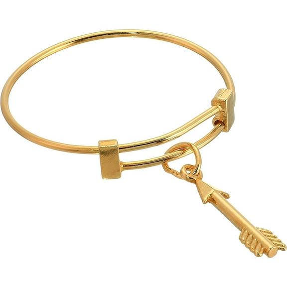 Alex and Ani Women's Expandable Wire Ring Arrow, 14kt Gold Plated