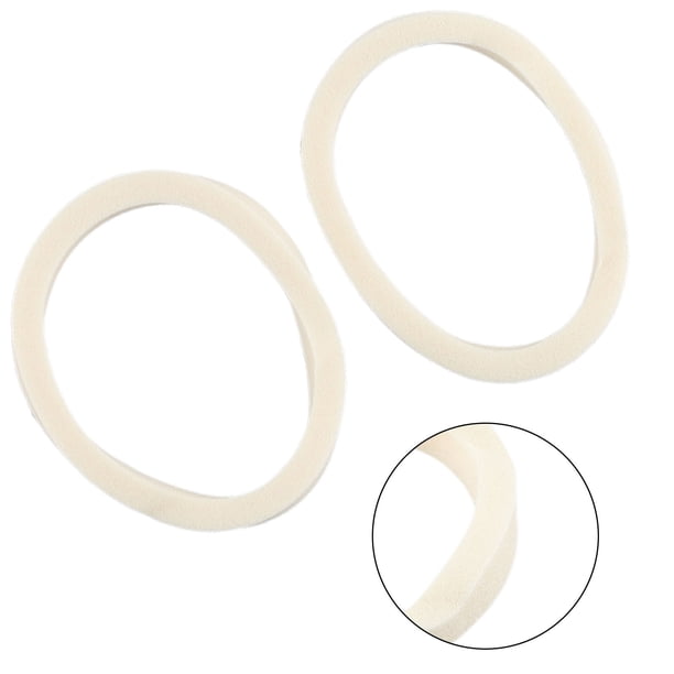 Lot De 2 Anneaux En Mousse Pour Fourche De VTT – étanches, Diamètre 36 Mm, Blancs