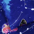 thumbnail image 4 of Juego de cama MAG Butterfly de microfibra azul de tamaño completo, 3 piezas, 4 of 9