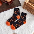 thumbnail image 2 of ZHOGXU Cozy Kids Halloween Festival Print Crew Socks For Boys And Girls Night Lightweight Warm Socks Work,Outddor,Travel, 2 of 3