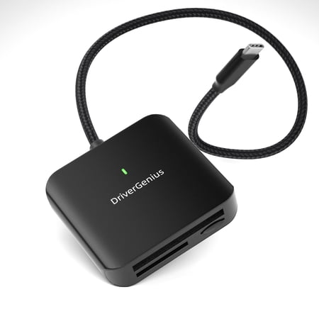 DriverGenius HB080 USB-C UHS-II SD / microSD4.0 Memory Card Reader for DLSR Camera