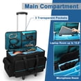 thumbnail image 3 of Bolsa enrollable HODRANT Large con carrito para portátil de 15,6 pulgadas, 3 of 7