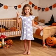 thumbnail image 2 of TOWED22 Girls Nightgowns Toddler Nightgown Halloween Cute Pajamas Dress Night Gowns for Kids Girl Clothes Girls' Sleepwear, 2 of 7