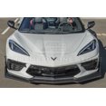 thumbnail image 4 of Replacement For 2020-Present Chevrolet Corvette C8 | ZR1 Stage 3 Style 7-Pieces Front Bumper Lower Lip Splitter ( ABS Plastic - Hydro Dipped Carbon Fiber ), 4 of 12