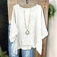 thumbnail image 2 of Jerdar Womens Tunic Tops 3/69 Sleeve V Neck T Shirts Loose Fit Dressy Casual Blouses Boho Business Outfits L, 2 of 7