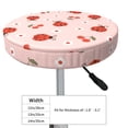 thumbnail image 3 of Cauagu Ladybug With Flower Print Round Stool Covers,Seat Cushion for Round Bar Stool Chair Seat Cover for Bar Round Chair Fits for 12/13/14in Bar Stool Cushion, 3 of 7