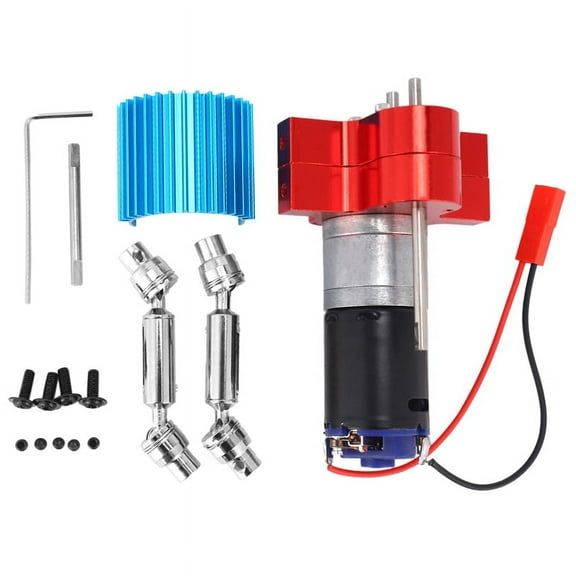 Metal Transmission 370 Motor with Drive Shaft Upgrade Accessories for C14 C24 B24 B36 MN D90 MN99S RC Car,Red