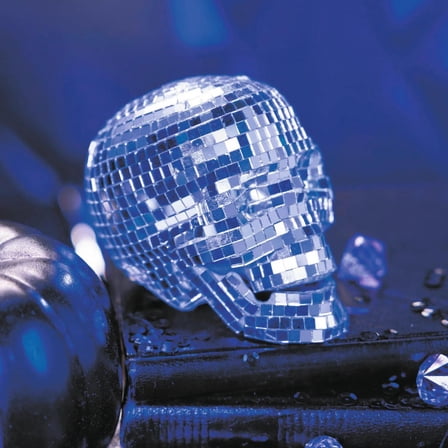 ATC Halloween Mini Disco Mosaic Skull Decoration - Multicolored