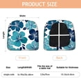 thumbnail image 3 of Blue Pioneer Flower Seat Covers for Dining Room Chairs Set Of 4,Stretch Printed Washable Chair Seat Cover with Elastic Ties and Button,Removable Waterproof Couch Cushion Covers, 3 of 6