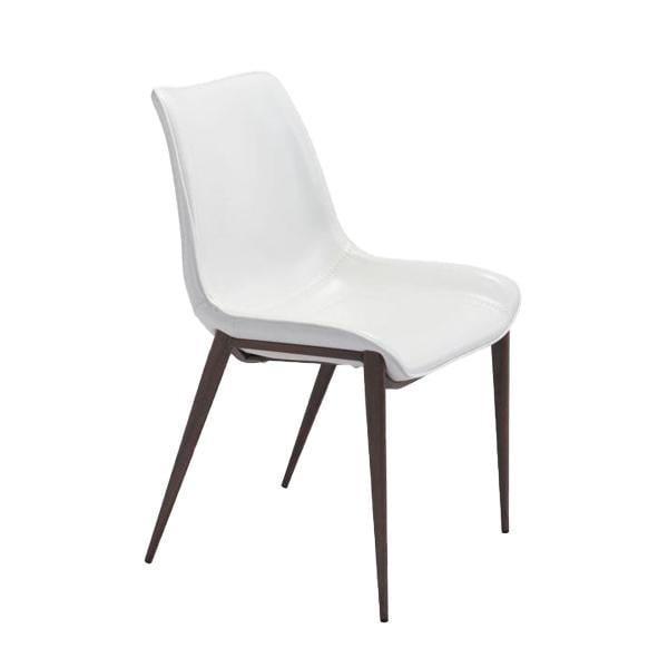 Silla de Comedor Kessa Muebles Magnus Blanco Nuez