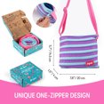 thumbnail image 6 of ZIPIT Shoulder Bag for Girls, Adjustable Crossbody Purse, Gift Box Included, Purple, 6 of 9