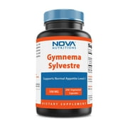 Nova Nutritions Gymnema Sylvestre 500mg Veggie Capsules for Healthy Glucose Metabolism & Craving, 240 Count