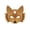 A002- Style B, variant on Half Fox Face Mask Halloween Accessories, 8X8 in Plush Furry Mask for Masquerade Party, Adult Halloween Party Favors for Women Men