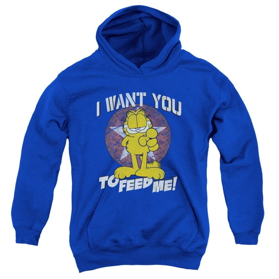 Garfield - I Want You - Youth Hooded Sweatshirt - Small