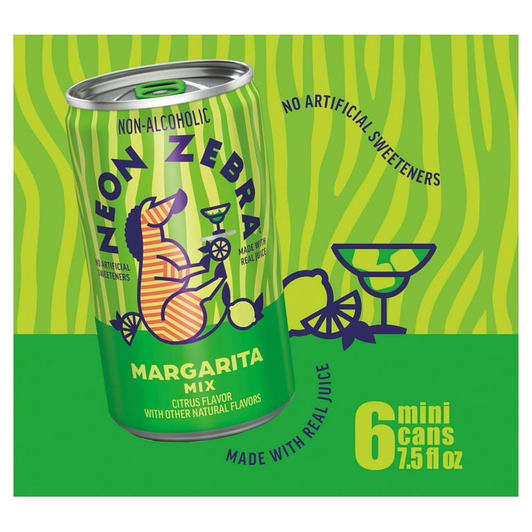 Neon Zebra Margarita Mix, Cocktail Mixers, No Artificial