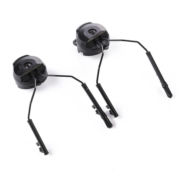 Adaptador de riel de auriculares de soporte para suspensión rápida de cascos ACH negro 2 piezas Hugtrwg Para estrenar