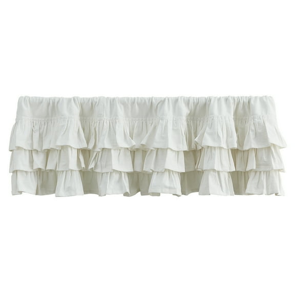 Park Designs Ruffled White Valance