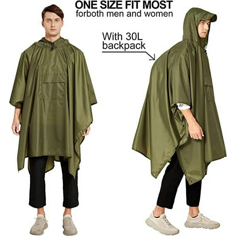 Backpack poncho cheap rain jacket