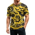 thumbnail image 3 of DORKASM Halloween Costumes for Men Short Sleeve Funny Print Plus Size Pullover Crew Neck Spooky Pumpkin Vacation Shirts Ghost Graphic 2026 Basic T Shirt Yellow L, 3 of 4