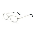 thumbnail image 3 of EYE ZOOM 5 Pack Unisex Rectangular Metal Reading Glasses with Spring Hinge, Sliver, +350, 3 of 6