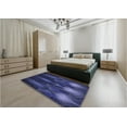 thumbnail image 5 of Ahgly Company Machine Washable Indoor Square Transitional Royal Blue Area Rugs, 5' Square, 5 of 7