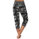 thumbnail image 3 of Mujeres Pantalones de yoga interior deportes al aire libre Pantalones recortados de ejercicio para correr con cordón ajustable Leggings de cintura ajustable Gimnasio Ropa gris XXL Eigraketly OD003018-17, 3 of 7