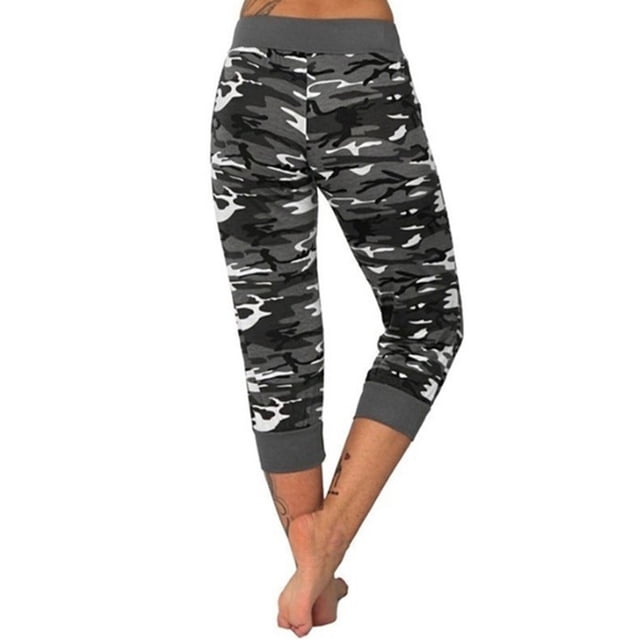 Wosthever Pantalones adelgazantes de Yoga para mujer, pantalones deportivos de viaje para interiores, ejercicio para trotar, mallas informales de Uniforme atlético Gris XL