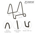 thumbnail image 3 of Tripar Soporte Decorativo De Alambre Trenzado Negro (4 Pulgadas De Profundidad) – Expositor De Mesa – Diseño De Borde Cuadrado Hecho A Mano Para Un Aspecto Elegante Y Moderno – Perfecto Para Libros De, 3 of 5