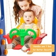 thumbnail image 3 of Goplus 3 in 1 Junior Children Climber Slide Swing Seat Basketball Hoop Playset, 3 of 10
