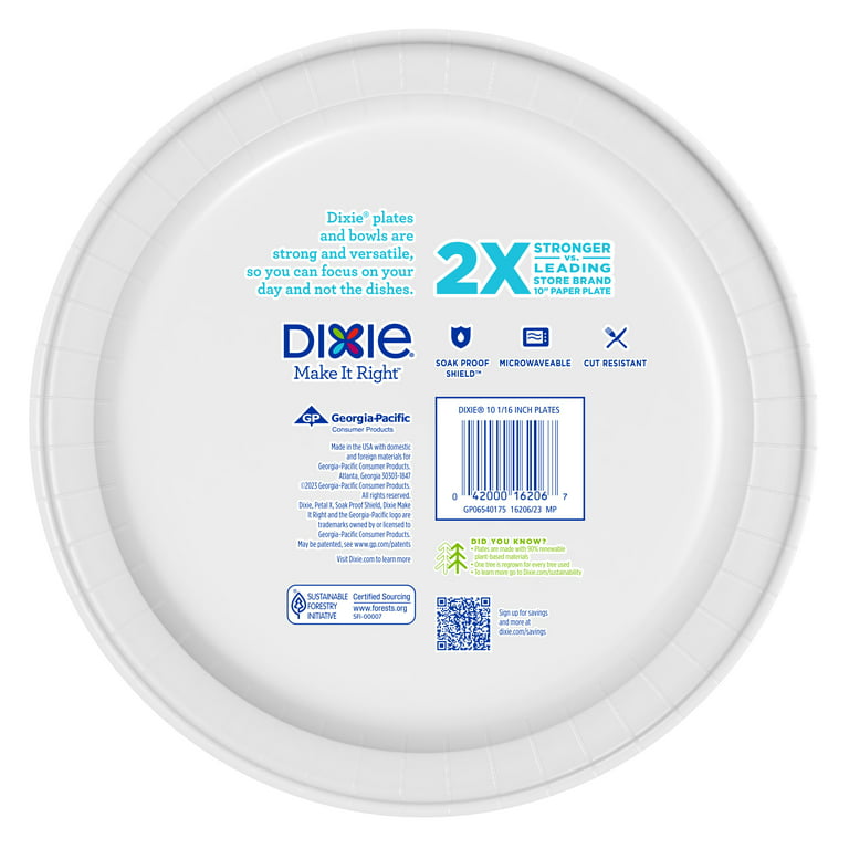 Dixie Ultra® Printed Disposable Paper Plates, 20 ct / 10 in - City