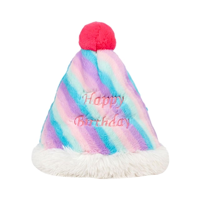 Sombrero De Peluche Con Forma De Pastel De Feliz Cumpleaos, Bonito Recuerdo De Fiesta Para Nios, Adultos, Regalo Para Nios, 30 Cm