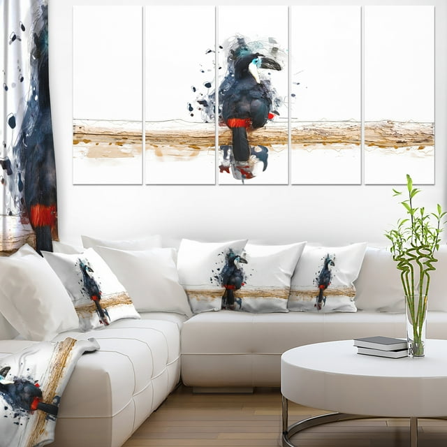 Toucan sur la Branche - Art Mural sur Toile Animal