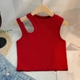 thumbnail image 5 of Kctiaxy Kids Tank Tops for Girls Round Neck Sleeveless Cotton Top Loose Fits Hollow Out Tees Summer Tanks Cute Top, 5 of 9