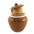 thumbnail image 2 of Tabletop Peeking Gingerbread Cookie Jar Dolamite Christmas Lidded Baking Y9954, 2 of 3