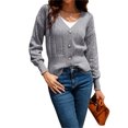 thumbnail image 1 of Txlixc Cardigan de primavera y otoño para mujeres Txlixc moda, 1 of 9