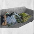 thumbnail image 6 of Nature Soft Flannel Fleece Throw Blanket, Sunny Spring Season Day Pier View in Countryside Rural Cottage Theme Nature Image, Cozy Plush for Indoor and Outdoor Use, 50" x 70", Multicolor, by Ambesonne, 6 of 6