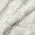 thumbnail image 3 of Leopard Textured Faux Fur Comforter Gray 3Pc Set Full/Queen, 3 of 11