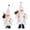 White, variant on 2PCS Standing Santa Claus Christmas Figurine Figure Decoration