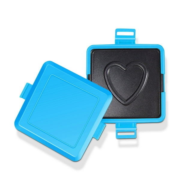 Microwave Toaster Maker, Non Electric Cooking Microwave Panini Maker, Grill Tray with Heart Pattern for Cooking Breakfast, Dishwasher Safe