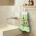thumbnail image 3 of ZIATUBLE Frog Daisy Kitchen Towel Hangs Sunflower Butterfly Hanging Hand Dry Towels Set 2 Piece Easy to Clean Dish Towel Hand Towels Machine Washable Towels for Kitchen Cleaning Home Indoor, 3 of 7