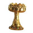 thumbnail image 1 of Candelabro, soporte para velas, candelabro para velas de té, soporte para lámpara de , para lámpara de ghee para centro de mesa, decoración pies altos, 1 of 8