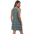 thumbnail image 5 of Vestido de verano BKRIVE, holgado, estilo swing, camiseta sin mangas con ojales, 5 of 5