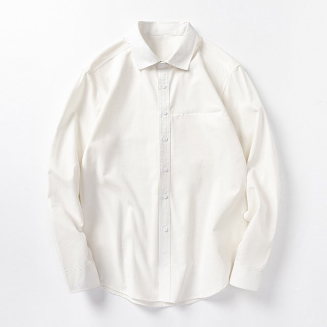 Seeotter Men's Casual Long Sleeve Solid Button Down Shirt Jacket Relaxed Fit Plus Size Comfortable Breathable Top